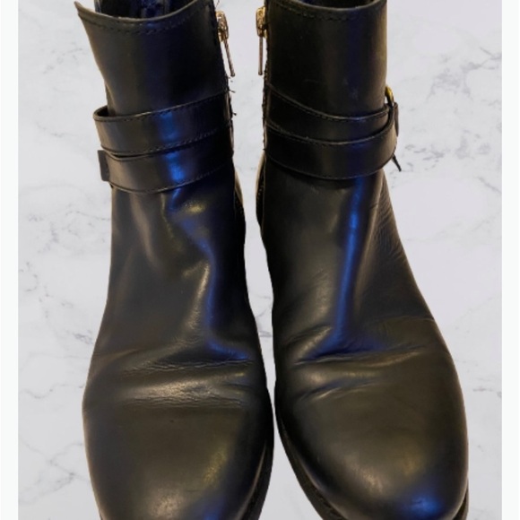 Sperry Black Leather Ankle Boots women's size 8.5 ๐ - Picture 1 of 2